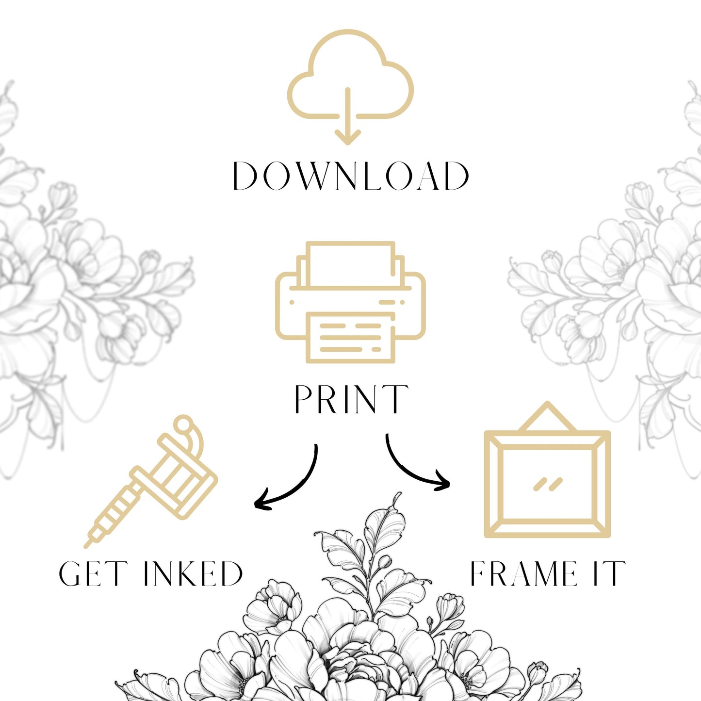 Raven Peonies and widflowers - LaurenceVartiste