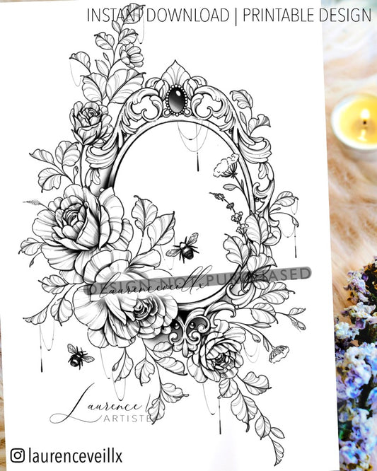Mirror Roses and Bees - LaurenceVartiste