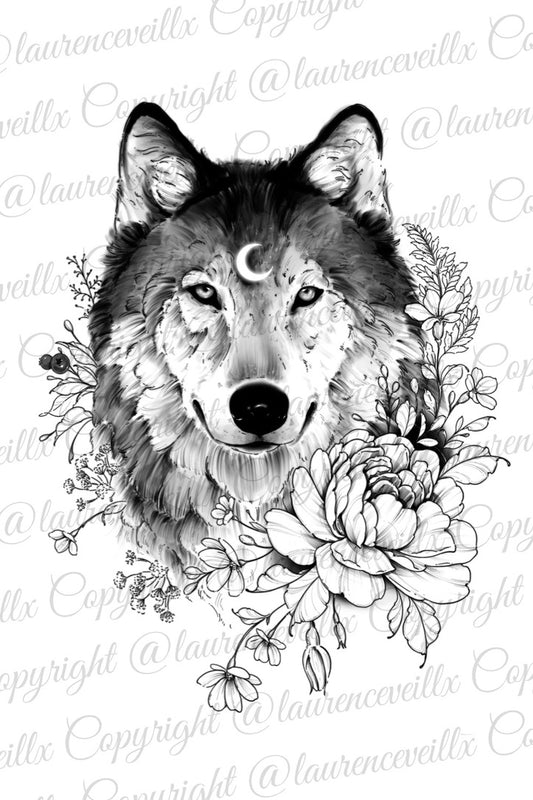 Wolf Wildflowers and Leaves - LaurenceVartiste